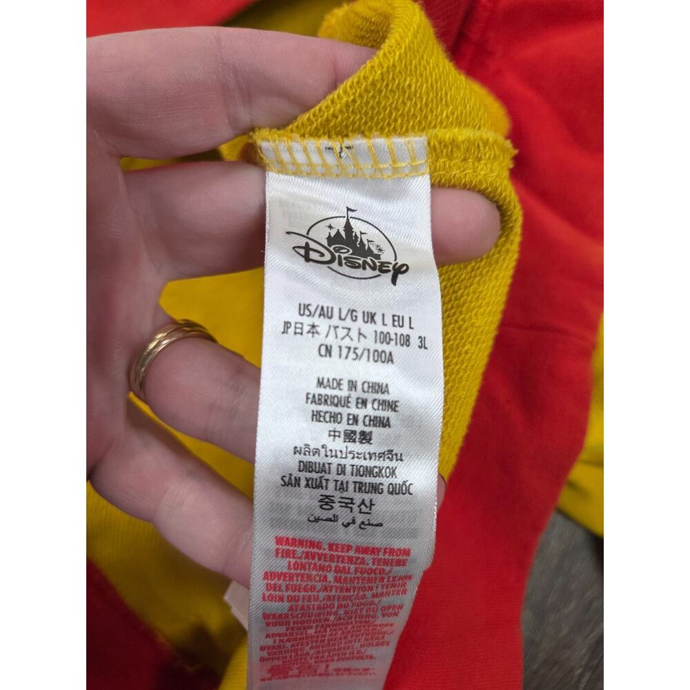 Disney Parks 2025 Lightning McQueen 1/4 Zip Pullover Sweatshirt Large New NWOT - Picture 5 of 6